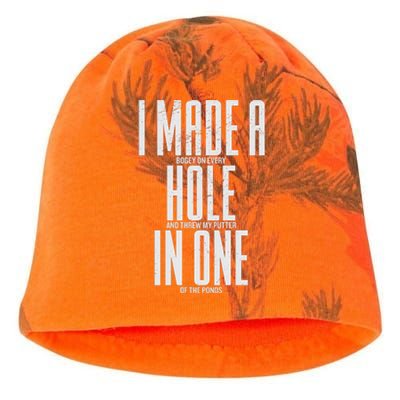 Funny Golf Shirts For Men Women Hole In One Golf Kati - Camo Knit Beanie