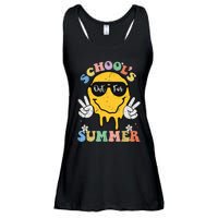 Funny Groovy Schools Out For Summer Graduation Teacher Ladies Essential Flowy Tank