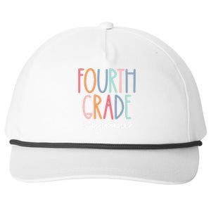 Fourth Grade Squad 4th Teacher Crew Back To School Team Snapback Five-Panel Rope Hat