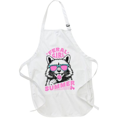 Feral Girl Summer Raccoon Vintage Apron