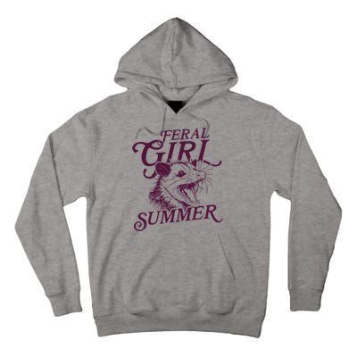 Feral Girl Summer Opossum Vintage Tall Hoodie