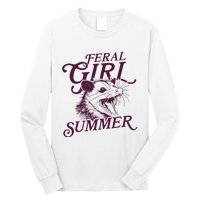 Feral Girl Summer Opossum Vintage Long Sleeve Shirt