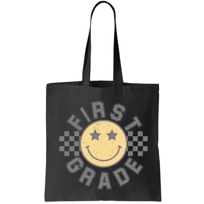 First Grade Star Smile Checker Back To School Retro Bag