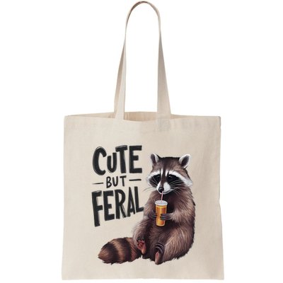 Feral Girl Summer Funny Meme Cute But Feral Raccoon Vacation Bag