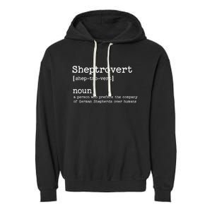 Funny German Shepherd Dog Garment-Dyed Fleece Hoodie