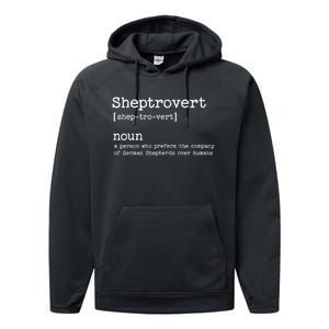 Funny German Shepherd Dog Performance Fleece Hoodie