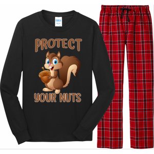 Food Gift Squirrel Protect Your Nuts Squirrel Long Sleeve Pajama Set