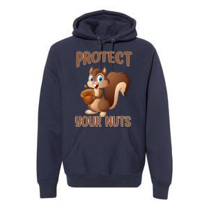 Food Gift Squirrel Protect Your Nuts Squirrel Premium Hoodie