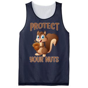 Food Gift Squirrel Protect Your Nuts Squirrel Mesh Reversible Basketball Jersey Tank