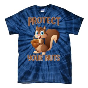 Food Gift Squirrel Protect Your Nuts Squirrel Tie-Dye T-Shirt