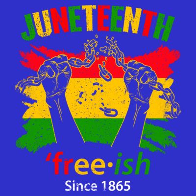 Freemeaningful Giftish Since 1865 With Pan African Flag For Juneteenth Cute Gift T-Shirt