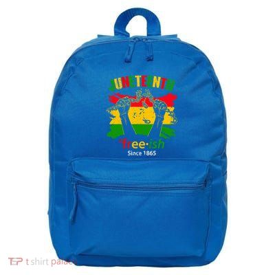 Freemeaningful Giftish Since 1865 With Pan African Flag For Juneteenth Cute Gift 16 in Basic Backpack