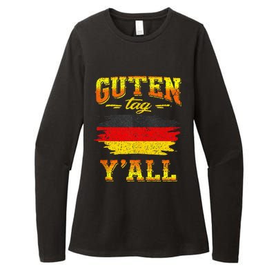 Funny German Saying Quote Joke Germany Flag Womens CVC Long Sleeve Shirt