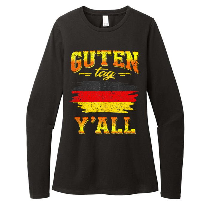 Funny German Saying Quote Joke Germany Flag Womens CVC Long Sleeve Shirt