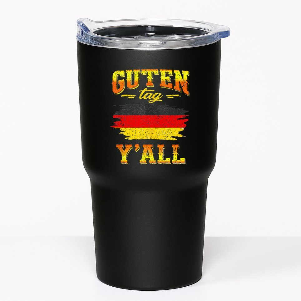 Funny German Saying Quote Joke Germany Flag Tumbler