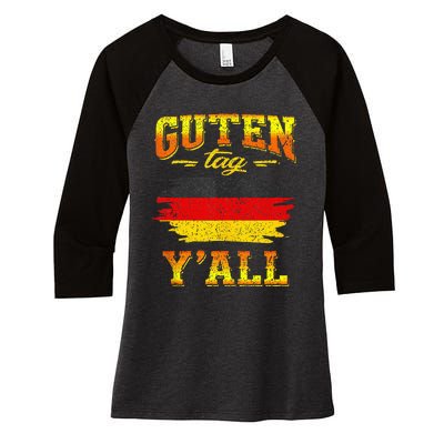 Funny German Saying Quote Joke Germany Flag Women's Tri-Blend 3/4-Sleeve Raglan Shirt