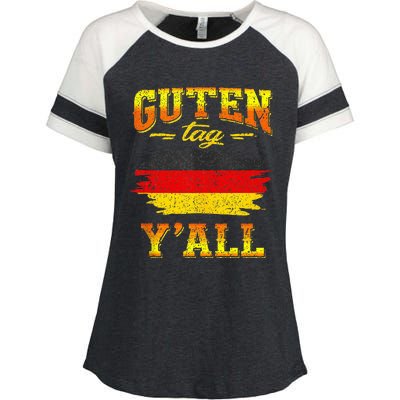 Funny German Saying Quote Joke Germany Flag Enza Ladies Jersey Colorblock Tee