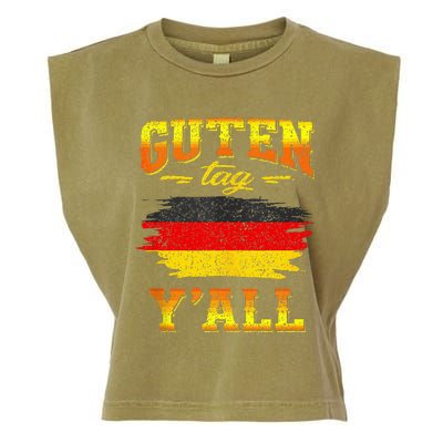 Funny German Saying Quote Joke Germany Flag Garment-Dyed Women's Muscle Tee