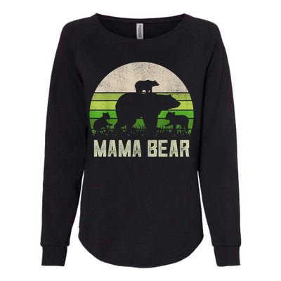 Funny Grandma Shirts From Grandkid, 3 Cubs Mama Bear Vintage Womens California Wash Sweatshirt