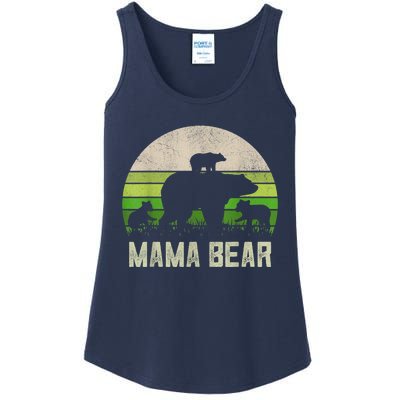 Funny Grandma Shirts From Grandkid, 3 Cubs Mama Bear Vintage Ladies Essential Tank