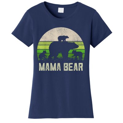 Funny Grandma Shirts From Grandkid, 3 Cubs Mama Bear Vintage Women's T-Shirt