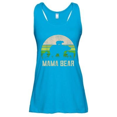 Funny Grandma Shirts From Grandkid, 3 Cubs Mama Bear Vintage Ladies Essential Flowy Tank