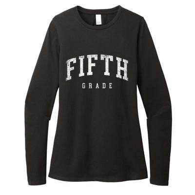 Fifth Grade Squad 5th Grade Team Retro First Day Of School Womens CVC Long Sleeve Shirt