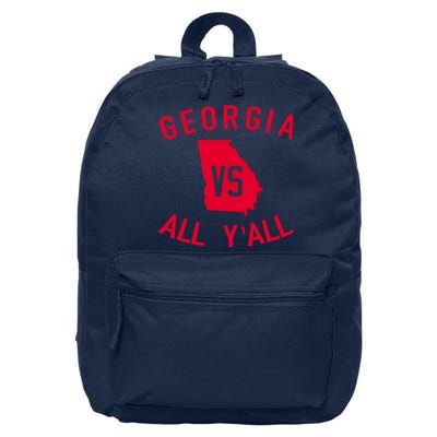 Funny Georgia Shirt Georgia Vs All Y'all 16 in Basic Backpack