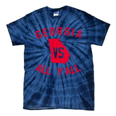 Funny Georgia Shirt Georgia Vs All Y'all Tie-Dye T-Shirt