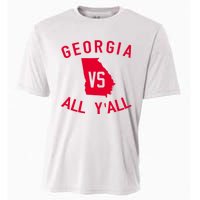 Funny Georgia Shirt Georgia Vs All Y'all Cooling Performance Crew T-Shirt