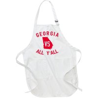 Funny Georgia Shirt Georgia Vs All Y'all Full-Length Apron With Pockets