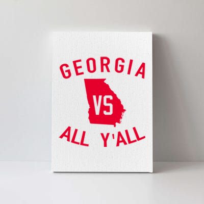 Funny Georgia Shirt Georgia Vs All Y'all Canvas