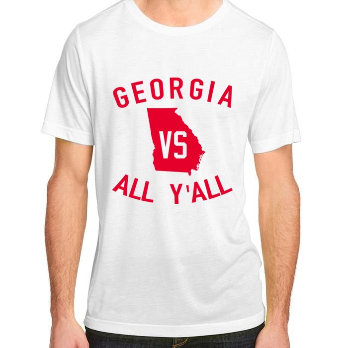 Funny Georgia Shirt Georgia Vs All Y'all Adult ChromaSoft Performance T-Shirt