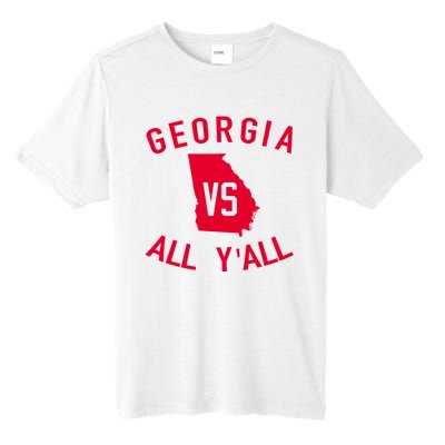 Funny Georgia Shirt Georgia Vs All Y'all Tall Fusion ChromaSoft Performance T-Shirt