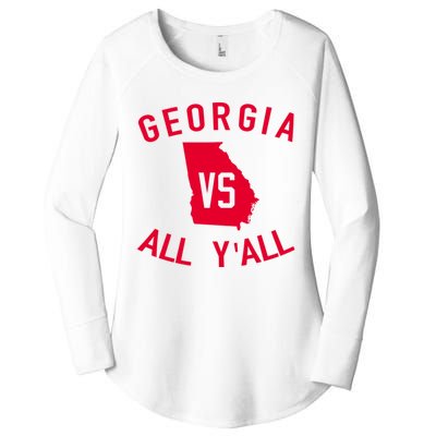 Funny Georgia Shirt Georgia Vs All Y'all Women's Perfect Tri Tunic Long Sleeve Shirt