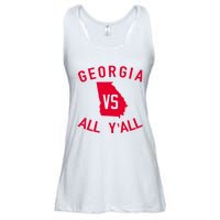 Funny Georgia Shirt Georgia Vs All Y'all Ladies Essential Flowy Tank