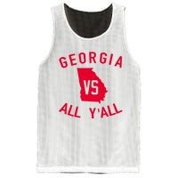 Funny Georgia Shirt Georgia Vs All Y'all Mesh Reversible Basketball Jersey Tank