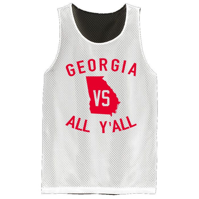 Funny Georgia Shirt Georgia Vs All Y'all Mesh Reversible Basketball Jersey Tank