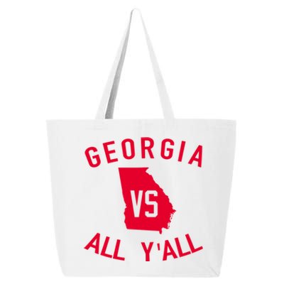 Funny Georgia Shirt Georgia Vs All Y'all 25L Jumbo Tote