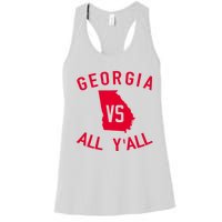 Funny Georgia Shirt Georgia Vs All Y'all Women's Racerback Tank