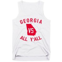 Funny Georgia Shirt Georgia Vs All Y'all Tank Top