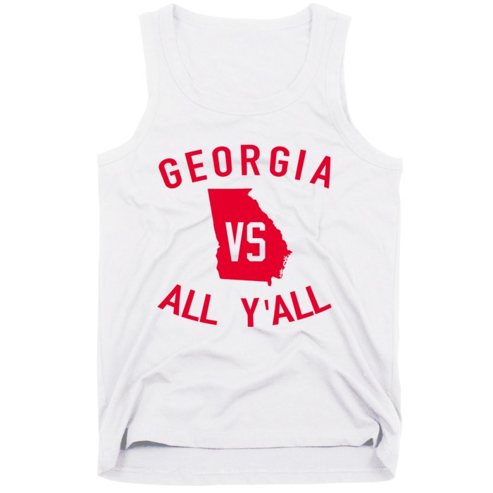 Funny Georgia Shirt Georgia Vs All Y'all Tank Top