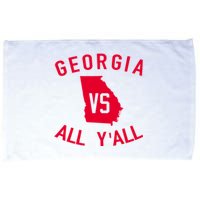 Funny Georgia Shirt Georgia Vs All Y'all Microfiber Hand Towel