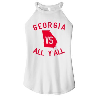 Funny Georgia Shirt Georgia Vs All Y'all Women's Perfect Tri Rocker Tank