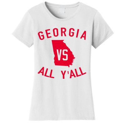 Funny Georgia Shirt Georgia Vs All Y'all Women's T-Shirt