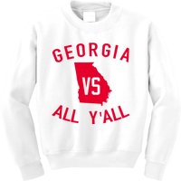 Funny Georgia Shirt Georgia Vs All Y'all Kids Sweatshirt