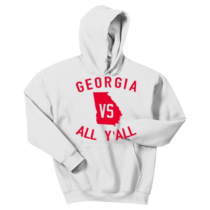 Funny Georgia Shirt Georgia Vs All Y'all Kids Hoodie