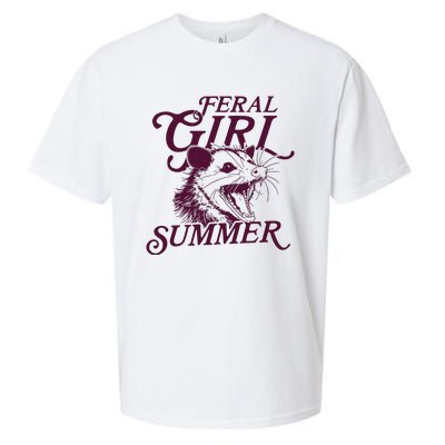 Feral Girl Summer Opossum Sueded Cloud Jersey T-Shirt