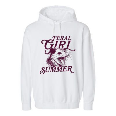 Feral Girl Summer Opossum Garment-Dyed Fleece Hoodie