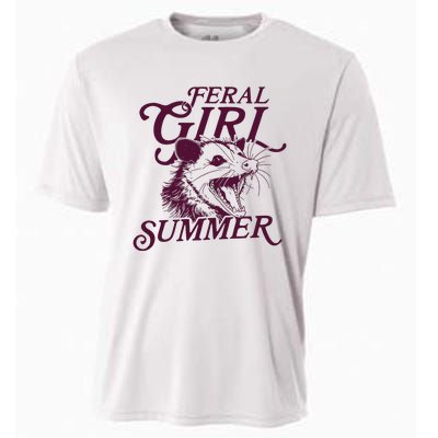 Feral Girl Summer Opossum Cooling Performance Crew T-Shirt